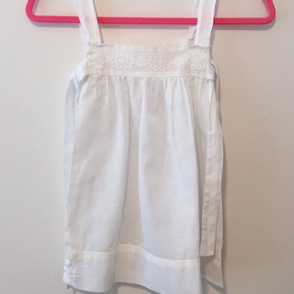 Vintage hand-made pinafore overlay - Picture 1 of 5